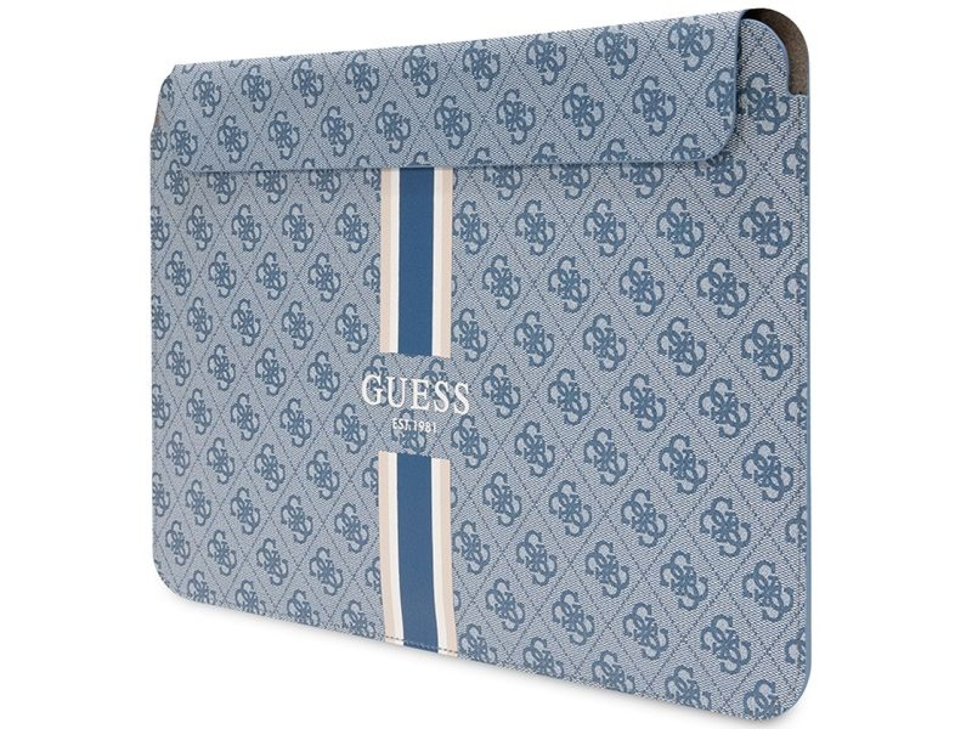 Capa Guess 4G com estampa de listras para laptop de 14