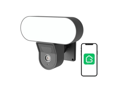 C�mera inteligente externa Wi-Fi com holofote Gosund IPC3, classifica��o IP65 Tuya