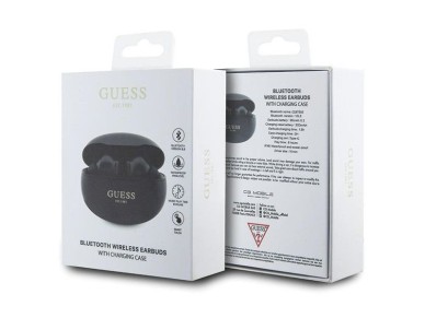 Guess GUTWST50EK TWS Bluetooth headphones + docking station - black Classic EST Guess GUTWST50EK TWS Bluetooth headphones + docking station - black Classic EST