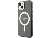 Funda Guess Glitter Gold MagSafe para iPhone 14 - negra Funda Guess Glitter Gold MagSafe para iPhone 14 - negra