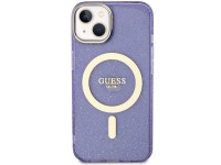 Capa rígida Guess GUHMP14MHCMCGU para iPhone 14 Plus 6.7" roxa/roxa com glitter dourado e MagSafe Capa rígida Guess GUHMP14MHCMCGU para iPhone 14 Plus 6.7" roxa/roxa com glitter dourado e MagSafe