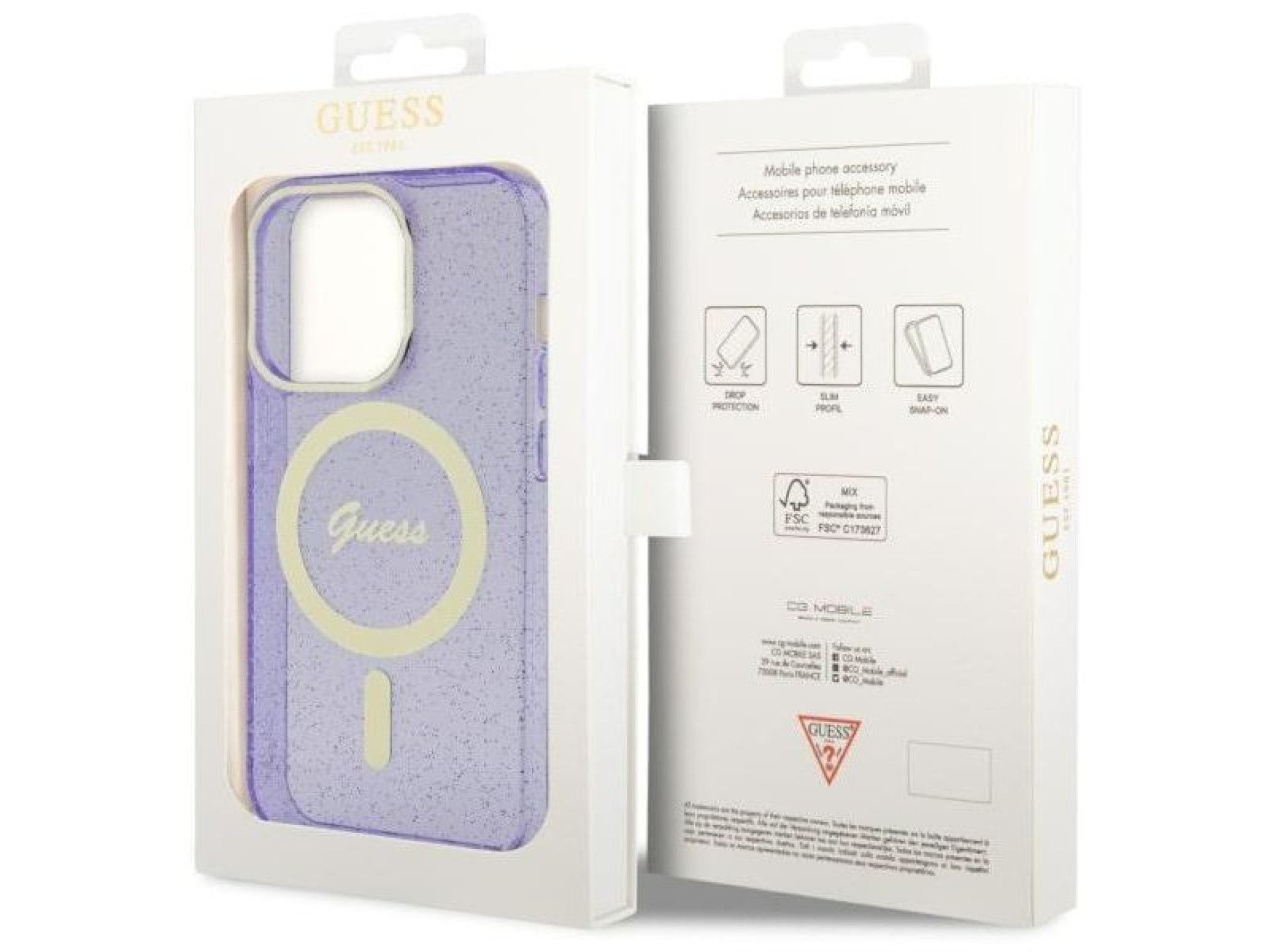 Capa rígida Guess GUHMP14LHCMCGU para iPhone 14 Pro 6.1