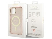 Funda rígida Guess GUHMP14MHCMCGP para iPhone 14 Plus de 6,7" rosa/rosa con purpurina y MagSafe dora Funda rígida Guess GUHMP14MHCMCGP para iPhone 14 Plus de 6,7" rosa/rosa con purpurina y MagSafe dora