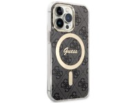 Funda rígida Guess GUHMP13LH4STK para iPhone 13 Pro / 13 de 6,1" en color negro/negro, compatible co Funda rígida Guess GUHMP13LH4STK para iPhone 13 Pro / 13 de 6,1" en color negro/negro, compatible co