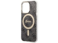 Funda rígida Guess GUHMP13LH4STK para iPhone 13 Pro / 13 de 6,1" en color negro/negro, compatible co Funda rígida Guess GUHMP13LH4STK para iPhone 13 Pro / 13 de 6,1" en color negro/negro, compatible co