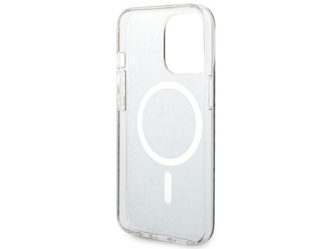 Funda rígida Guess GUHMP13LH4STK para iPhone 13 Pro / 13 de 6,1" en color negro/negro, compatible co