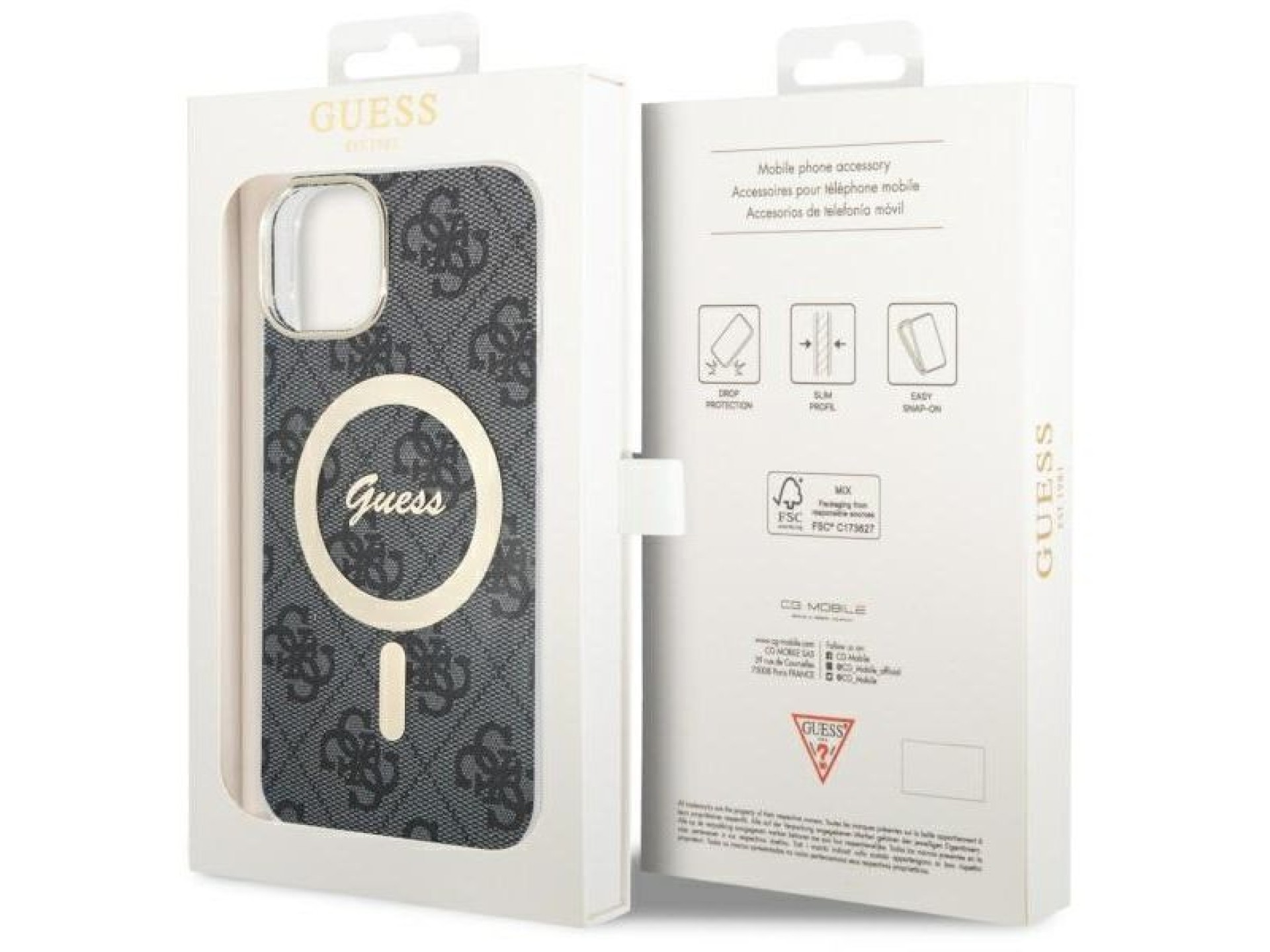 Guess 4G MagSafe case for iPhone 14 - black