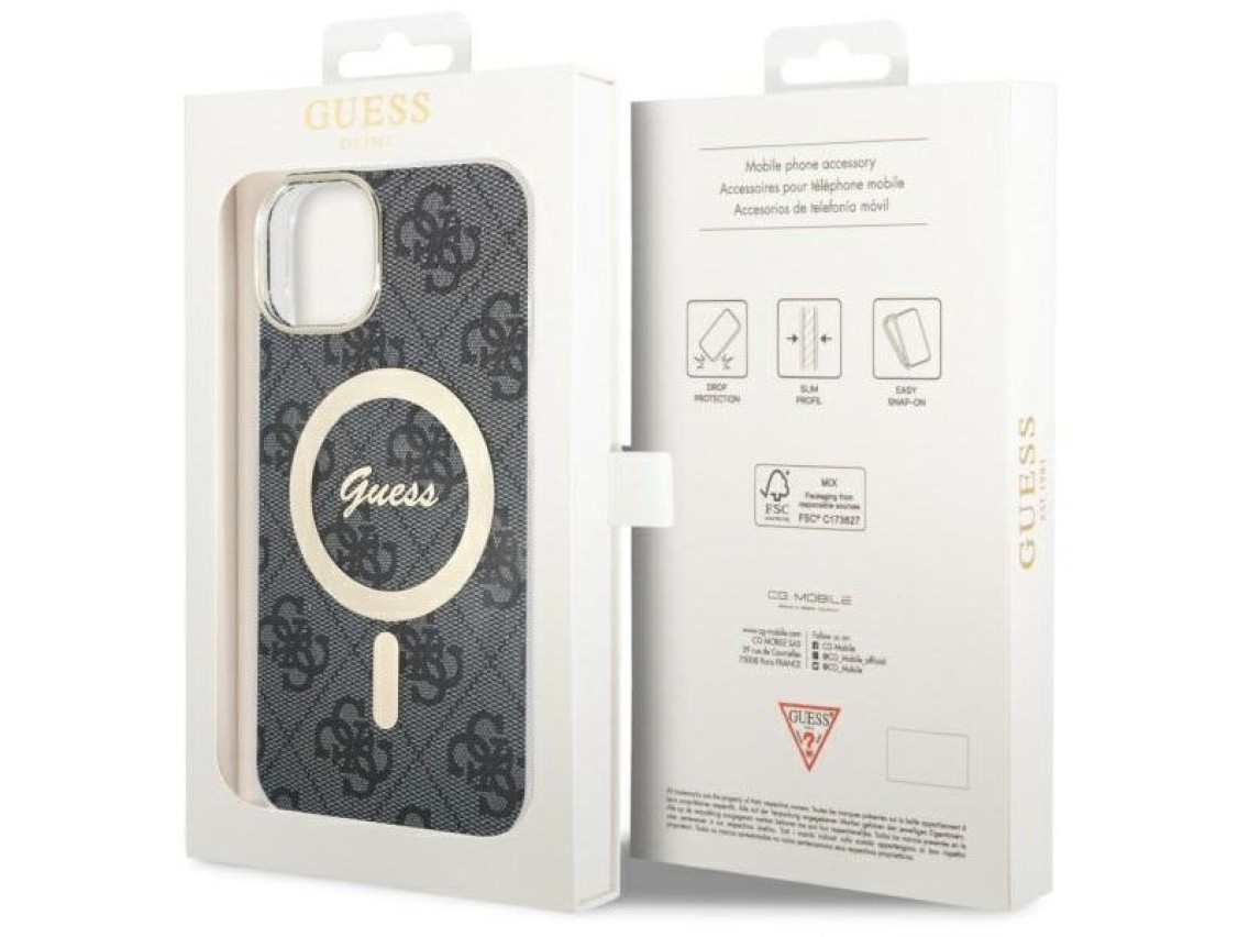 Guess 4G MagSafe case for iPhone 14 - black