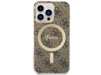 Guess GUHMP13LH4STW iPhone 13 Pro / 13 6.1" brown/brown hardcase 4G MagSafe Guess GUHMP13LH4STW iPhone 13 Pro / 13 6.1" brown/brown hardcase 4G MagSafe