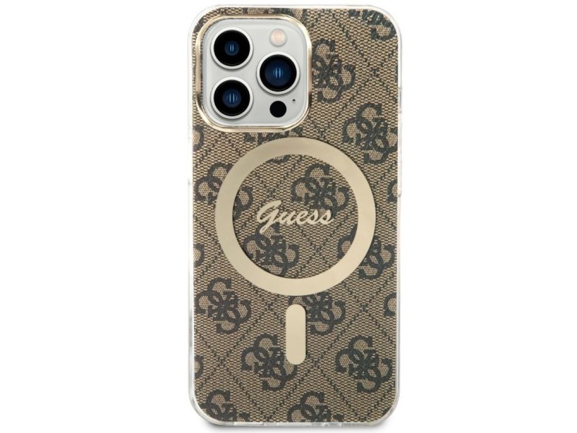 Guess GUHMP13LH4STW iPhone 13 Pro / 13 6.1" brown/brown hardcase 4G MagSafe