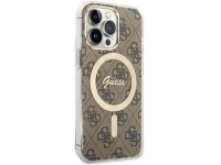 Guess GUHMP13LH4STW iPhone 13 Pro / 13 6.1" brown/brown hardcase 4G MagSafe Guess GUHMP13LH4STW iPhone 13 Pro / 13 6.1" brown/brown hardcase 4G MagSafe