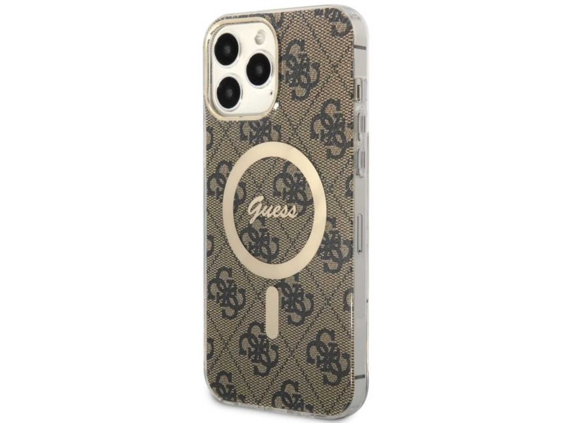 Capa rígida marrom/marrom Guess GUHMP13XH4STW para iPhone 13 Pro Max 6.7