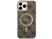 Capa rígida marrom/marrom Guess GUHMP13XH4STW para iPhone 13 Pro Max 6.7" com MagSafe 4G Capa rígida marrom/marrom Guess GUHMP13XH4STW para iPhone 13 Pro Max 6.7" com MagSafe 4G