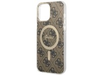 Capa rígida marrom/marrom Guess GUHMP13XH4STW para iPhone 13 Pro Max 6.7" com MagSafe 4G Capa rígida marrom/marrom Guess GUHMP13XH4STW para iPhone 13 Pro Max 6.7" com MagSafe 4G