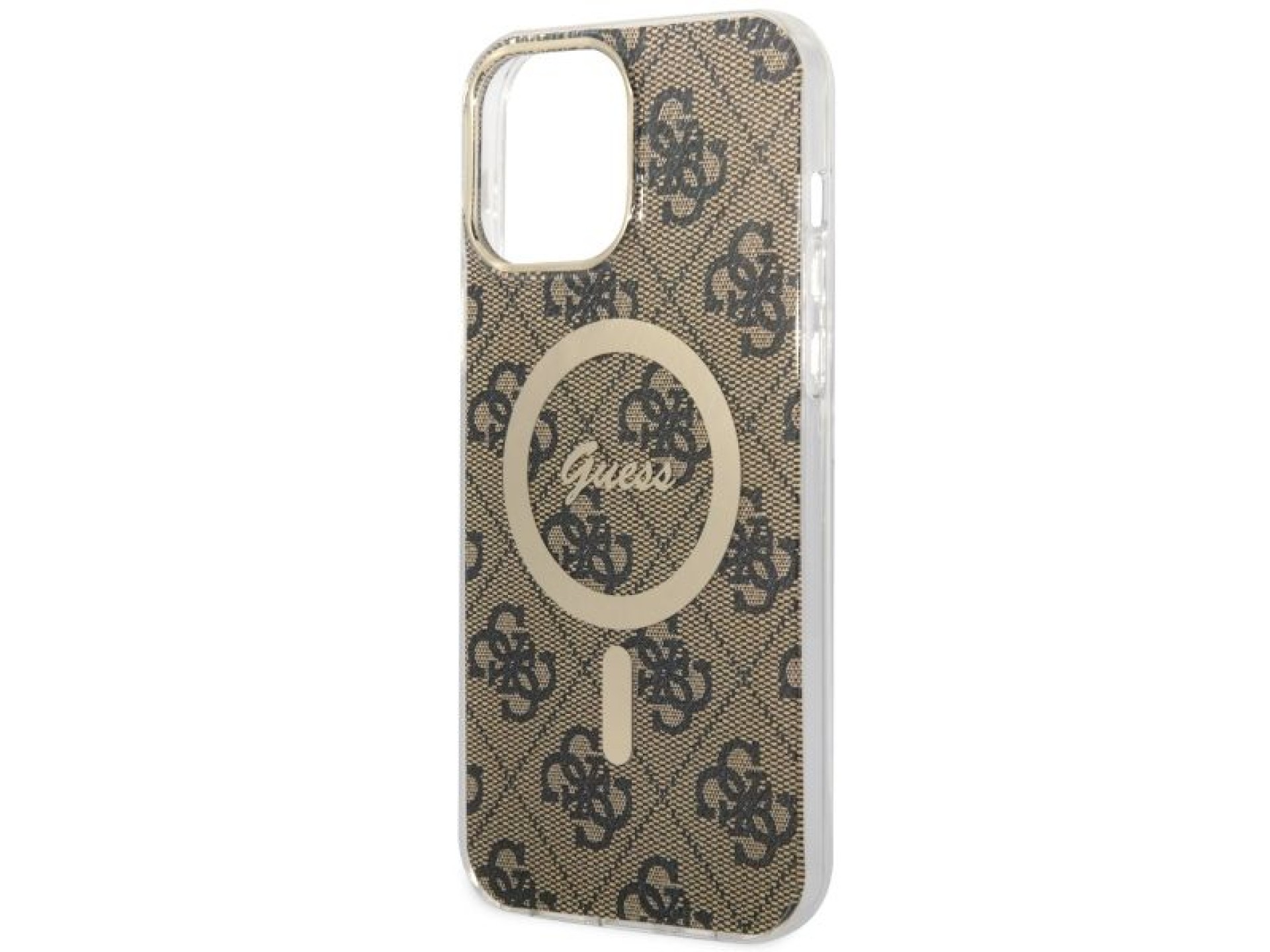 Capa rígida marrom/marrom Guess GUHMP13XH4STW para iPhone 13 Pro Max 6.7