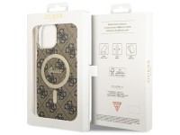 Capa rígida marrom/marrom Guess GUHMP13XH4STW para iPhone 13 Pro Max 6.7" com MagSafe 4G Capa rígida marrom/marrom Guess GUHMP13XH4STW para iPhone 13 Pro Max 6.7" com MagSafe 4G