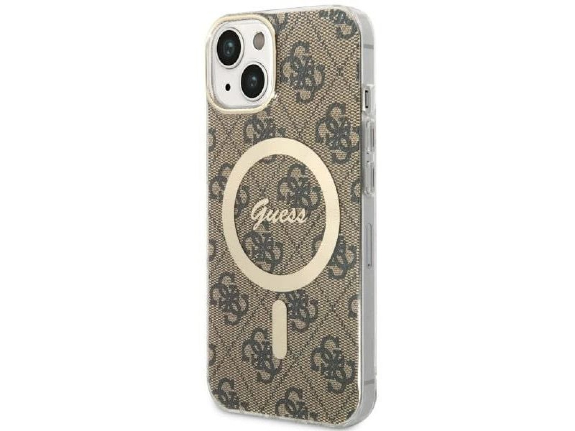 Capa Guess 4G MagSafe para iPhone 14 - marrom