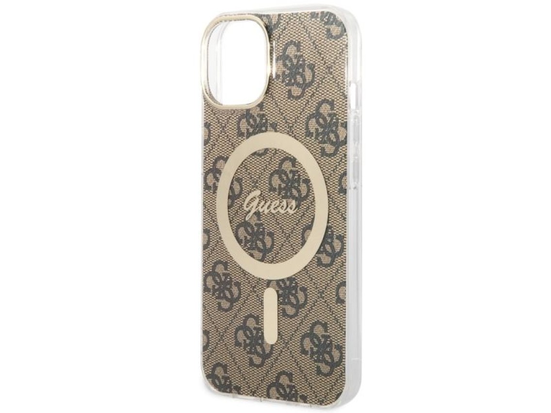 Capa Guess 4G MagSafe para iPhone 14 - marrom