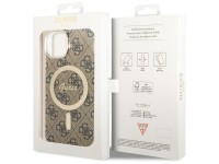 Capa Guess 4G MagSafe para iPhone 14 - marrom
