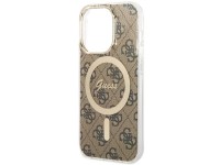 Funda rígida Guess GUHMP14LH4STW para iPhone 14 Pro de 6,1" color marrón/marrón, 4G y MagSafe. Funda rígida Guess GUHMP14LH4STW para iPhone 14 Pro de 6,1" color marrón/marrón, 4G y MagSafe.