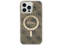 Capa rígida marrom/marrom Guess GUHMP14XH4STW para iPhone 14 Pro Max 6.7" com MagSafe 4G Capa rígida marrom/marrom Guess GUHMP14XH4STW para iPhone 14 Pro Max 6.7" com MagSafe 4G