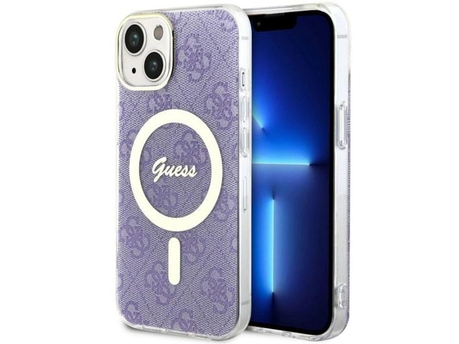 Guess 4G MagSafe case for iPhone 14 - purple