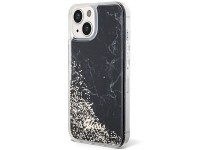 Guess Liquid Glitter Marble case for iPhone 14 - black Guess Liquid Glitter Marble case for iPhone 14 - black