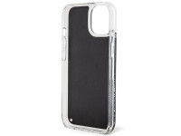Guess Liquid Glitter Marble case for iPhone 14 - black Guess Liquid Glitter Marble case for iPhone 14 - black