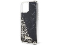 Guess Liquid Glitter Marble case for iPhone 14 - black Guess Liquid Glitter Marble case for iPhone 14 - black