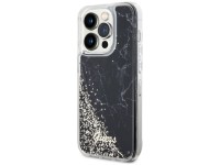 Capa rígida preta com glitter líquido marmorizado Guess GUHCP14LLCSGSGK para iPhone 14 Pro 6.1" Capa rígida preta com glitter líquido marmorizado Guess GUHCP14LLCSGSGK para iPhone 14 Pro 6.1"