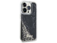 Capa rígida preta com glitter líquido marmorizado Guess GUHCP14LLCSGSGK para iPhone 14 Pro 6.1" Capa rígida preta com glitter líquido marmorizado Guess GUHCP14LLCSGSGK para iPhone 14 Pro 6.1"