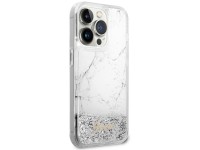 Capa rígida branca/branca com glitter líquido marmorizado Guess GUHCP14LLCSGSGH para iPhone 14 Pro d Capa rígida branca/branca com glitter líquido marmorizado Guess GUHCP14LLCSGSGH para iPhone 14 Pro d