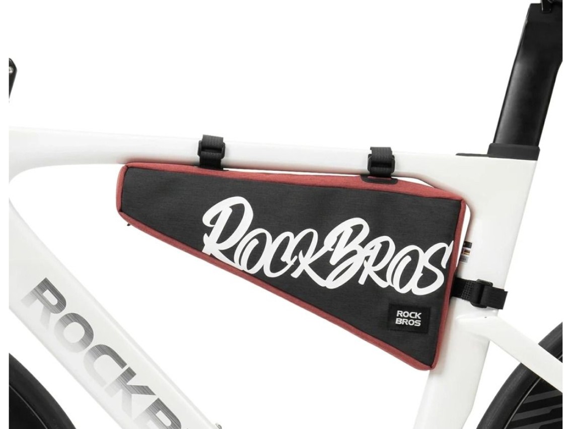 Rockbros G008 Flash Journey Triangle Frame Bike Bag XL 1.9 l - Black and Red