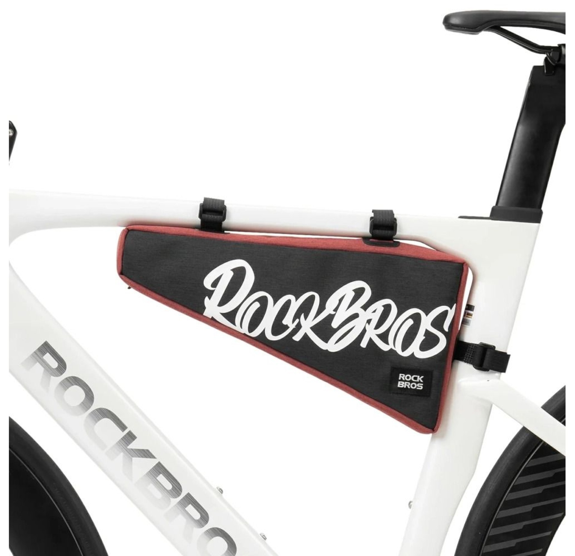 Rockbros G008 Flash Journey Triangle Frame Bike Bag XL 1.9 l - Black and Red