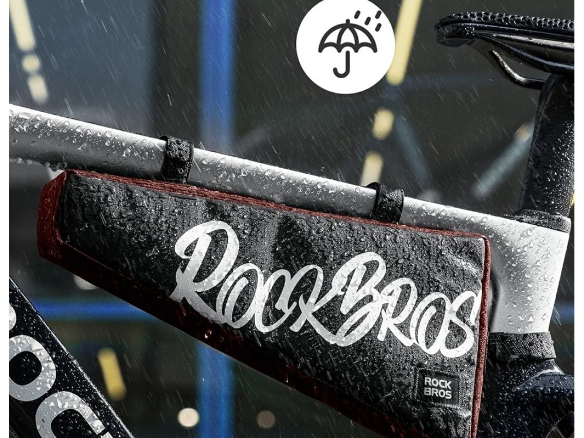 Rockbros G008 Flash Journey Triangle Frame Bike Bag XL 1.9 l - Black and Red