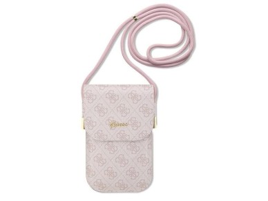 Guess handbag GUOWBP4SNSP - pink 4G Metal Script Logo