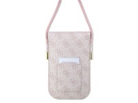 Guess handbag GUOWBP4SNSP - pink 4G Metal Script Logo