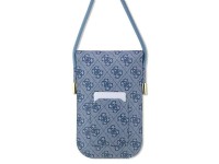 Bolsa Guess GUOWBP4SNSB - azul com logo em metal 4G