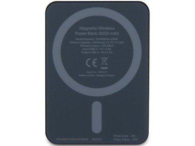 Powerbank Mercedes Stars Pattern MagSafe 5W 3000mAh - black Powerbank Mercedes Stars Pattern MagSafe 5W 3000mAh - black