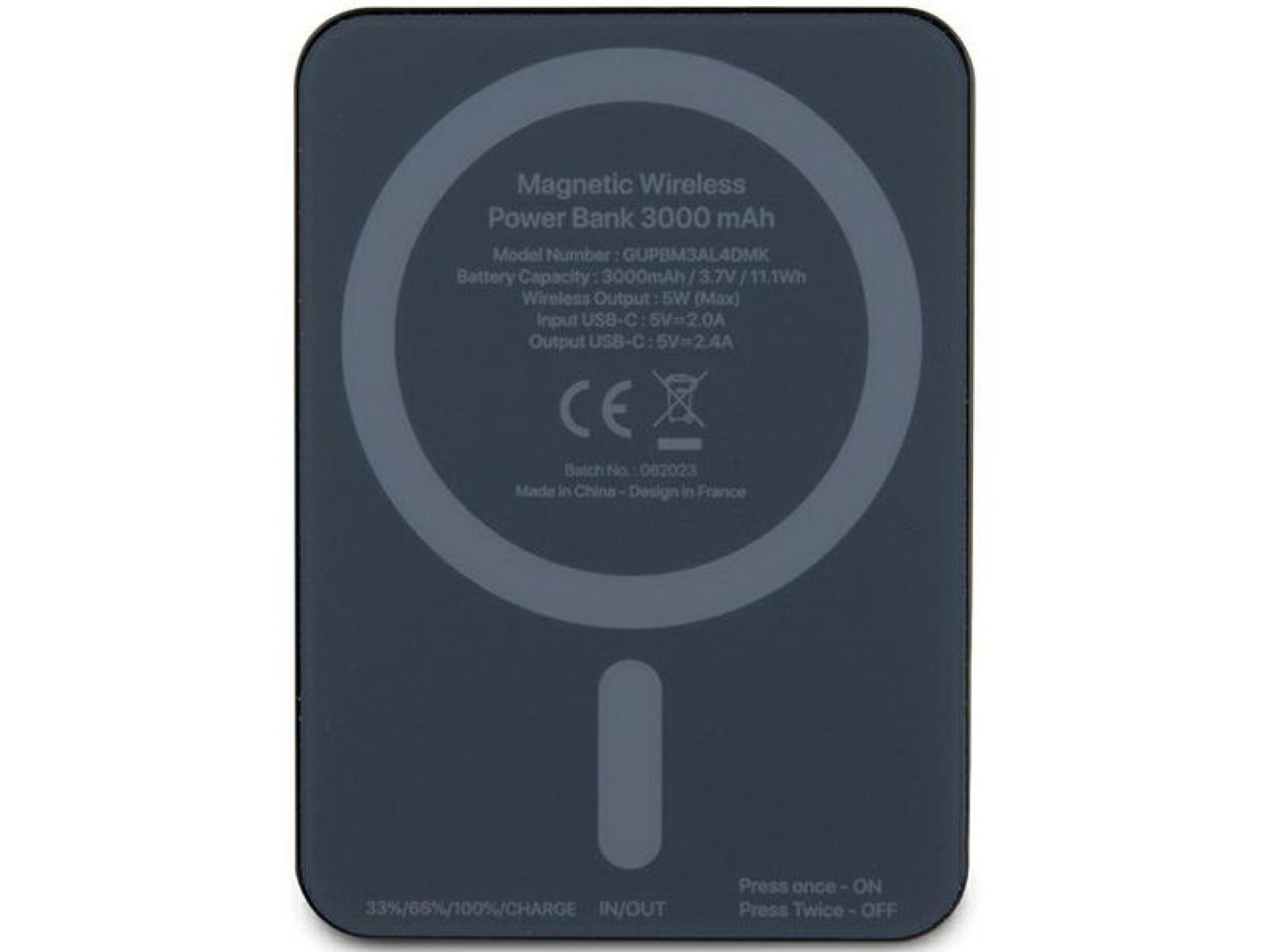 Powerbank Mercedes Stars Pattern MagSafe 5W 3000mAh - negro
