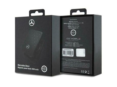 Powerbank Mercedes Stars Pattern MagSafe 5W 3000mAh - black Powerbank Mercedes Stars Pattern MagSafe 5W 3000mAh - black