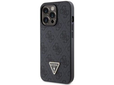 Funda Guess GUHCP13LP4TDSCPK para iPhone 13 Pro / 13 - Negra, bandolera, 4G, logotipo met�lico