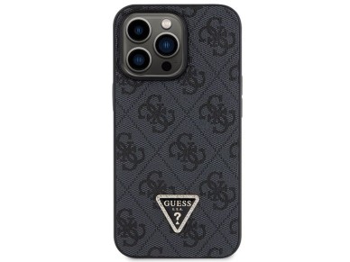Funda Guess GUHCP13LP4TDSCPK para iPhone 13 Pro / 13 - Negra, bandolera, 4G, logotipo met�lico