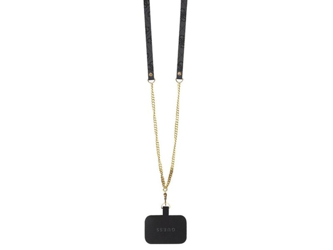 Guess GUHCP13LP4TDSCPK Case for iPhone 13 Pro / 13 - Black Crossbody 4G Metal Logo