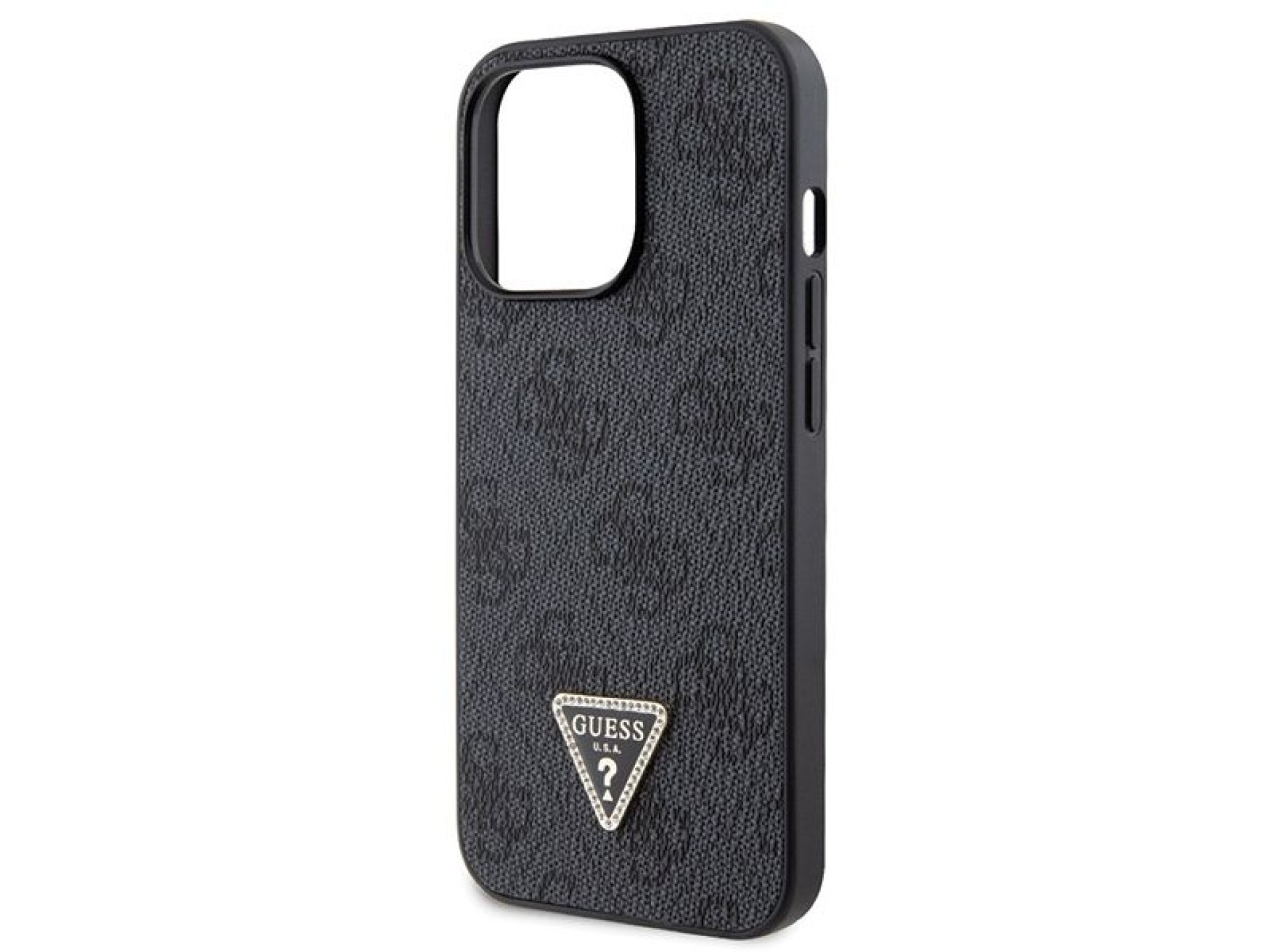 Guess GUHCP13LP4TDSCPK Case for iPhone 13 Pro / 13 - Black Crossbody 4G Metal Logo