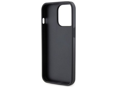 Funda Guess GUHCP13LP4TDSCPK para iPhone 13 Pro / 13 - Negra, bandolera, 4G, logotipo met�lico