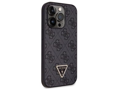 Funda Guess GUHCP14LP4TDSCPK para iPhone 14 Pro - Negra, tipo bandolera, 4G, con logo metálico Funda Guess GUHCP14LP4TDSCPK para iPhone 14 Pro - Negra, tipo bandolera, 4G, con logo metálico