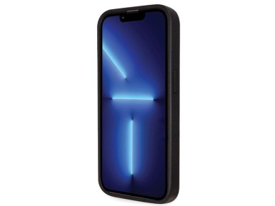 Funda Guess GUHCP14LP4TDSCPK para iPhone 14 Pro - Negra, tipo bandolera, 4G, con logo metálico Funda Guess GUHCP14LP4TDSCPK para iPhone 14 Pro - Negra, tipo bandolera, 4G, con logo metálico