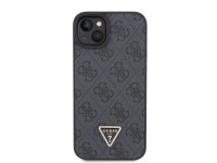 Capa transversal rígida preta/preta Guess GUHCP15SP4TDSCPK para iPhone 15 de 6,1 polegadas com logo Capa transversal rígida preta/preta Guess GUHCP15SP4TDSCPK para iPhone 15 de 6,1 polegadas com logo