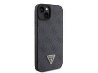 Capa transversal rígida preta/preta Guess GUHCP15SP4TDSCPK para iPhone 15 de 6,1 polegadas com logo Capa transversal rígida preta/preta Guess GUHCP15SP4TDSCPK para iPhone 15 de 6,1 polegadas com logo